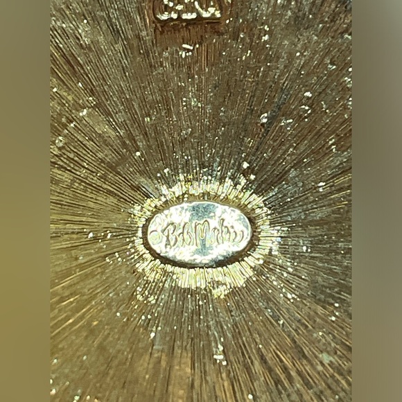 Vintage Bob Mackie Orange & Gold Sun Pendant Red Beaded Necklace - Picture 9 of 9